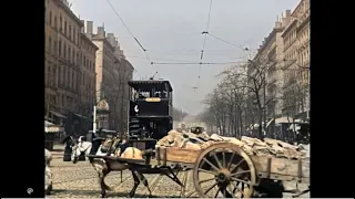 [4k, 50fps, colorized] (1895-1896) Scenes of Lyon, France. Lumiere brothers