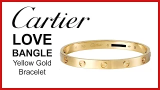 Cartier Love Bracelet, UNBOXING & REVIEW - Yellow Gold, Ladies Bangle, B6036017