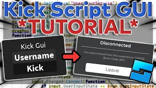 How To Create and Script Kick Gui [ADMIN PANEL]