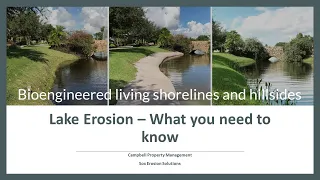 Lake Erosion "What You Need To Know" Webinar - Campbell Property Management