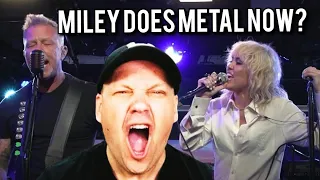 METAL MILEY?? | METALLICA Ft. MILEY CYRUS Perform " Nothing Else Matters " [ Reaction ]