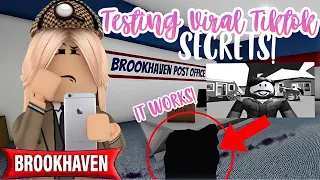 TESTING VIRAL TIKTOKS SECRETS AND HACKS IN BROOKHAVEN! (Roblox)