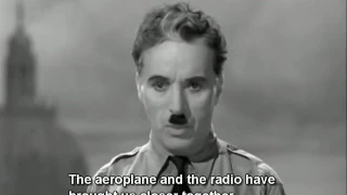 The Great Dictator  speech by Charlie Chaplin English Subtitles   YouTube 720p