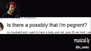 Markiplier reacting to pregnant being spelled wrong