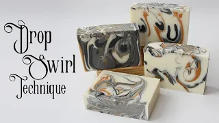 Tutorial: Drop Swirl Technique for Cold Process Soap (Traditional, Layered, and Thin Line)