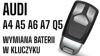 AUDI A4 | A5 | A6 | A7 | Q5 - wymiana baterii w kluczyku