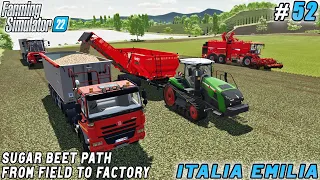 Journey of Sugar Beets from Field to Processing Plant | Italian Farm | Farming simulator 22 | ep #52