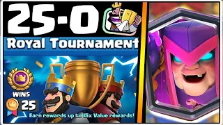 25-0 ROYAL TOURNAMENT | CLASH ROYALE | BEST ROYAL TOURNAMENT DECK!