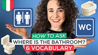 How to Ask WHERE IS THE BATHROOM in Italian 📚FREE PDF (Italian Phrases for Travel)