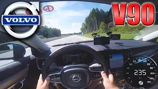 0-235km/h | Volvo V90 T5 | POV- Acceleration and Top speed TEST ✔