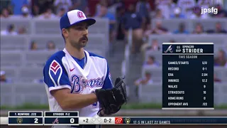 Spencer Strider cooks up 8 strikeouts in just 4 IP vs. the Brewers 5.6.22