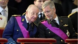 Belgium's Prince Philippe pays tribute to father, King Albert II, after abdication