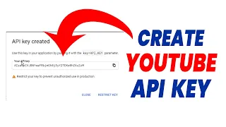 How to Create YOUTUBE API KEY / Generate YOUTUBE API Key / Get API KEY for Youtube / API Error Fix