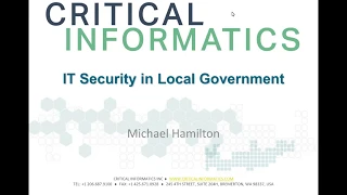 Public Sector Critical Infrastructure