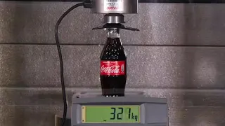 Coca-cola в стекле VS гидравлический пресс