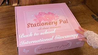 stationery haul + back to school international giveaway 🎁 😍💕ft. Stationery Pal (closed)
