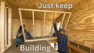 Insulation, flooring, and walls - Tiny Cabin Part Three | Season 1 Episode 6