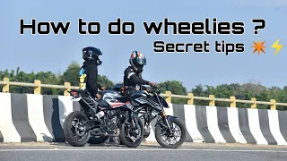 How to do wheelies | Duke 250 | Easiest methods | Street ripper ⚙️⚡