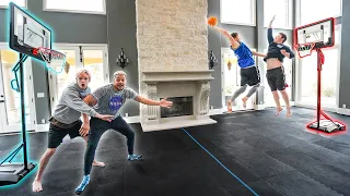 I BUILT A Full Indoor Basketball Mini Hoop COURT!