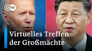 Joe Biden und Xi Jinping: Treffen per Video | DW Nachrichten