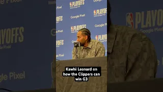 Kawhi Leonard on how the Clippers can win G3 in Dallas. #nba #laclippers