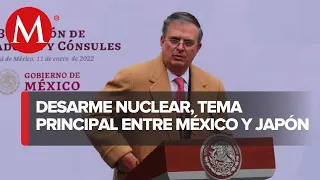 Ebrard habló con canciller de Japón sobre tráfico de armas y misiles norcoreanos