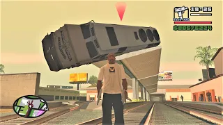 What happens if you derail the Train with the Reporter during the mission Snail Trail? - GTA SA