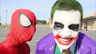 Spiderman vs Joker In Real Life Superhero Battle -Death Match!