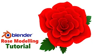 Rose modelling tutorial in blender  - Blender 3.1, Blender 3.2