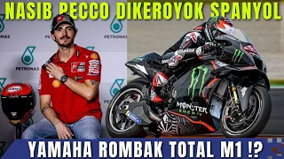 NASIB DI PECCO DIKEROYOK RIDER2 SPANYOL 📛 MARTIN SENANG PECCO CRASH ⁉️ YAMAHA ROMBAK M1⁉️🔥🔥