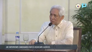 JBC Interviews: Sandiganbayan Associate Justice Samuel Martires