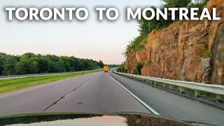 Toronto to Montreal - Timelapse Drive 4K