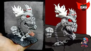 [FNF] Making Tricky the Clown Phase 5 Sculpture Timelapse [Madness Combat] - Friday Night Funkin'