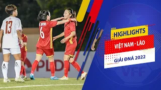 Highlights | Việt Nam - Lào | Ấn tượng Huỳnh Như sút phạt đẳng cấp | Giải bóng đá nữ ĐNÁ 2022