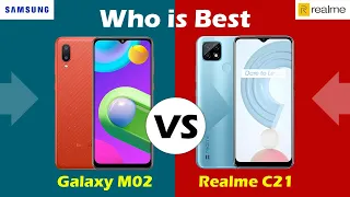 Realme C21 Vs Samsung M02 Full Comparison | Who is Best