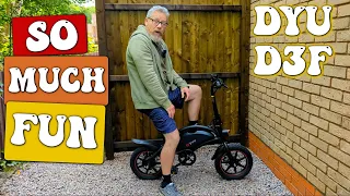 DYU D3F Test Ride Review and Unboxing 14 Inch Mini Folding Electric Bike  Discount code below