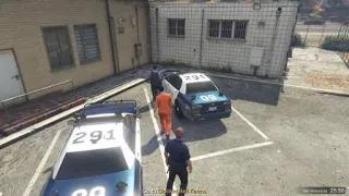 GTA V Roleplay Prisoner Escape Police Pursuit Crash