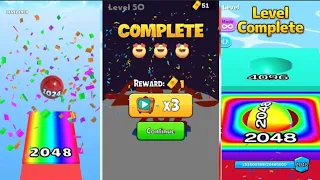 Ball Run 2048 Merge Number Run Master vs Ball Merge 2048 all levels gameplay 👌 👍 😎