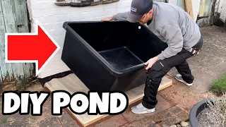 DIY *above ground* MINI POND! (Pt.1)