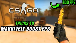 CSGO: NEWEST Tricks To MASSIVELY BOOST FPS! on a Low-end-pc/Laptop 📈✅