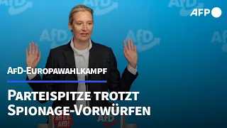 AfD-Europawahlkampf: Parteispitze und Anhänger trotzen Vorwürfen | AFP