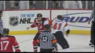 Andrew Alberts vs David Clarkson Oct 24, 2008