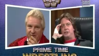 Roddy Piper, The Brain and Gorilla host Prime Time Wrestling (09-25-1989)