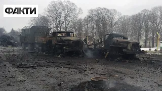 Бої в Бородянці: відео з місця подій