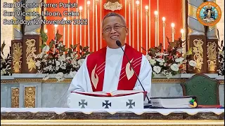 "Nasabtan ba nimo unsa ang pag-laum?" 11/12/2022 Misa ni Fr. Ciano Ubod sa SVFP.