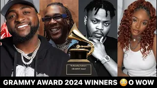 Grammy Award 2024 Winners Ft Burna Boy, Davido, Ayra Star, Olamide, Asake, Live @MJFunTv O Wow