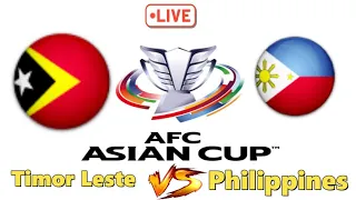 Timor Leste vs Philippines / AFC U23 Championships/ Interga