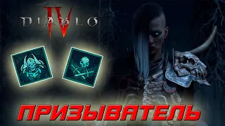 Diablo 4 - Билд некроманта петовода призывателя Скелетов и голема