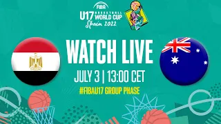 Full Basketball Game | Egypt v Australia | FIBA U17 Basketball World Cup 2022