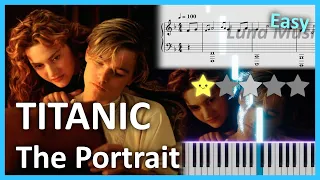 Titanic - The Portrait (Rose's Theme) │ Easy Piano Tutorial ⭐☆☆☆☆